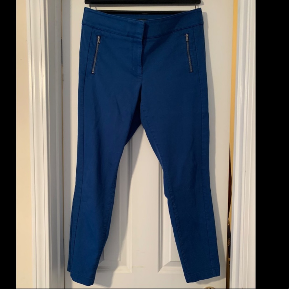 Loft Julie skinny blue ankle pants